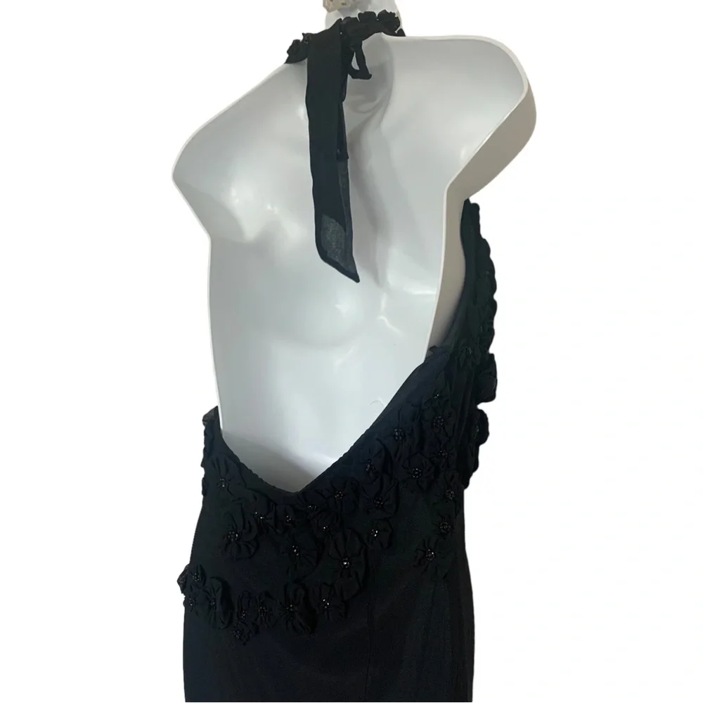 Sue Wong Vintage Silk Halter Neck Dress - Picture 8 of 13